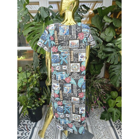 2006 Reyn Spooner 50th Anniversary Mele Kalikimaka Hawaiian womens dress XL - Picture 2 of 8